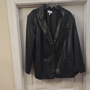 Black Leather Women's Jacket